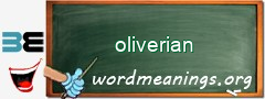 WordMeaning blackboard for oliverian